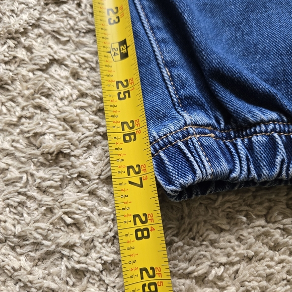 Pacsun blue jeans distressed jogger draw string womens 28 - Picture 7 of 10